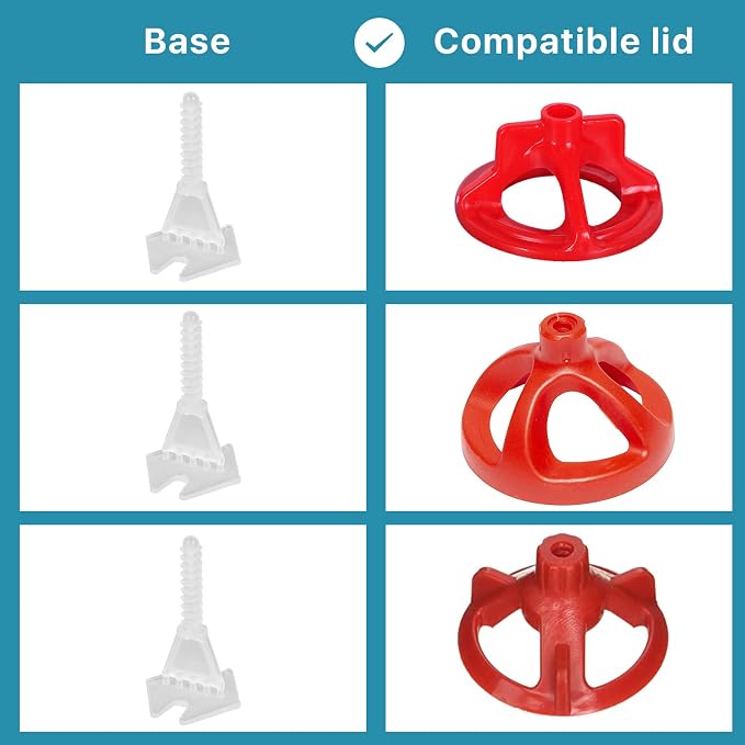 Professional Tile Leveling System Kit，Anti-Loosening Spacers/Wall, Bathroom - Image 3