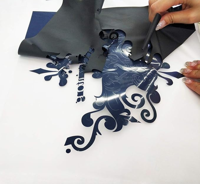 Guangyintong Heat Transfer Vinyl Black HTV Rolls, Matte Surface HTV - Image 5
