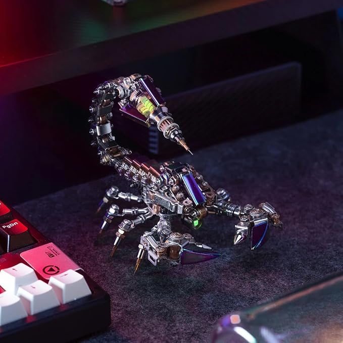 Mostarle Cyberpunk Rage Scorpion 3D Metal Puzzle, DIY Sci-Fi Model - Image 2