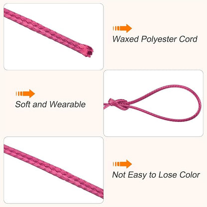 MECCANIXITY Waxed Cord 0.8mm Waxed Polyester Cord 175 Yard Wax String - Image 3