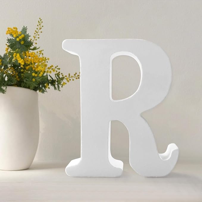 Wood Letters 4.3 Inch, Wooden Letters by UVEPBSMN