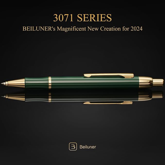 BEILUNER Luxury Gel Pen with 24K Gold Electroplating Finish, Luxury Grade - Image 2
