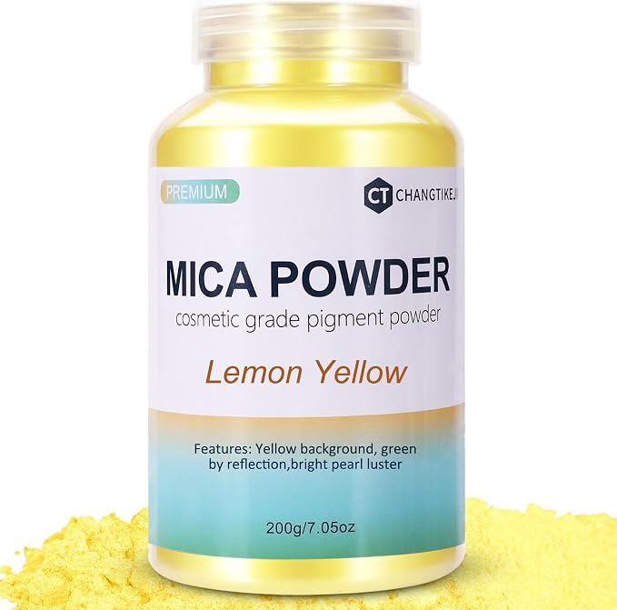Mica Powder, 7.05OZ（200g）, Magic Red Mica Powder Pigment by CHANGTIKEJIWelcomeYouOrder