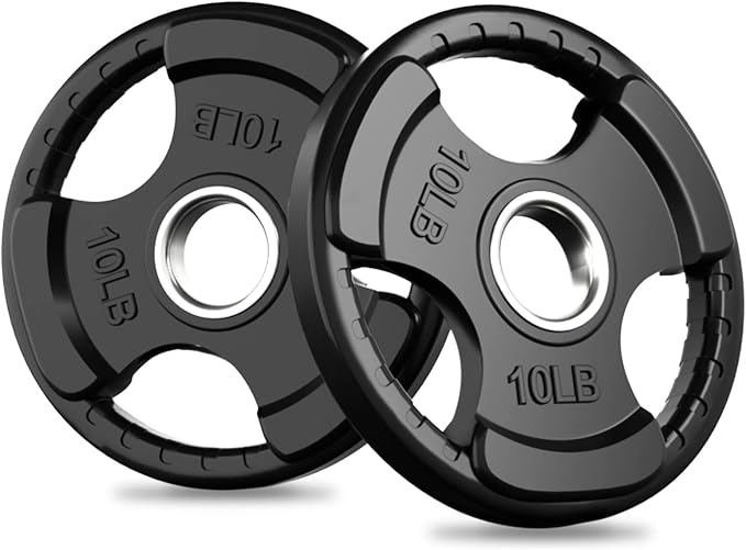 RitFit Olympic Rubber Grip Plates by RITFITLLC