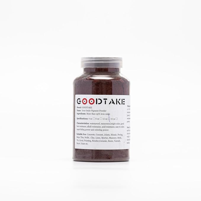 GOODTAKE Concrete Pigment, Wine Red Iron Oxide Cement Dye Color - Image 7