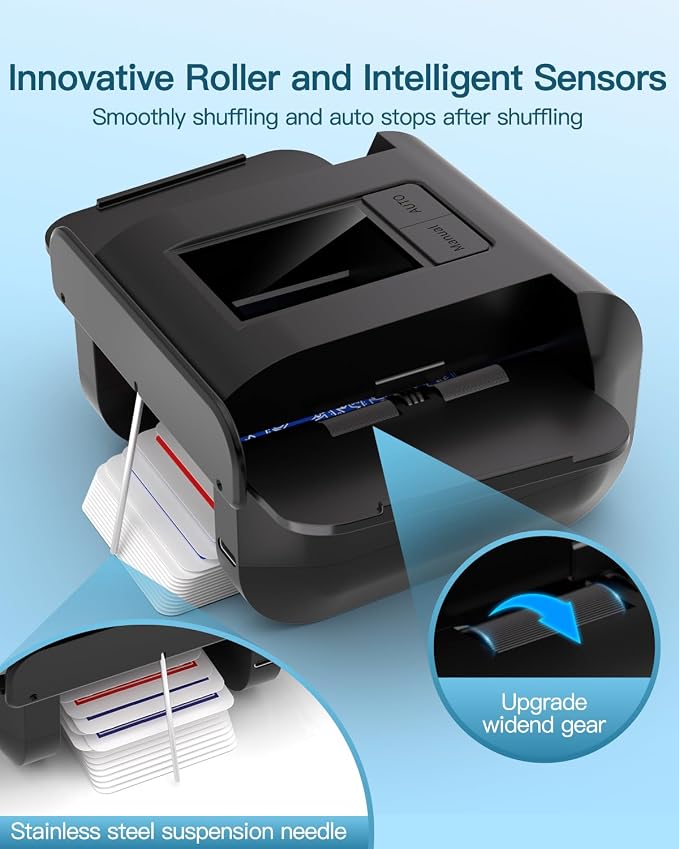 Automatic Card Shuffler, Rechargeable Cards Shuffler Machine - Image 6
