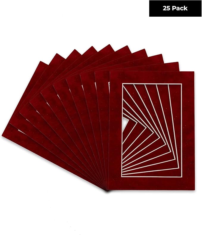 Pack of 25 Acid Free 11x14 Mats Bevel Cut - Image 2