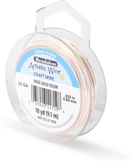 Artistic Wire, 22 Gauge Silver Plated Tarnish Resistant Colored Copper Craft by ArtisticWire