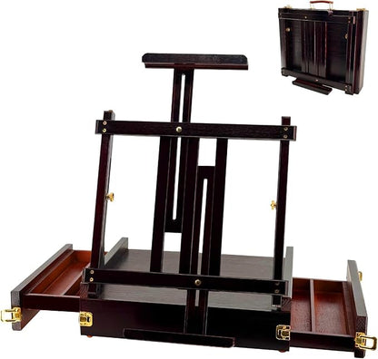 Large Walnut Sketchbox Table-Top Easel by Stuelloaf