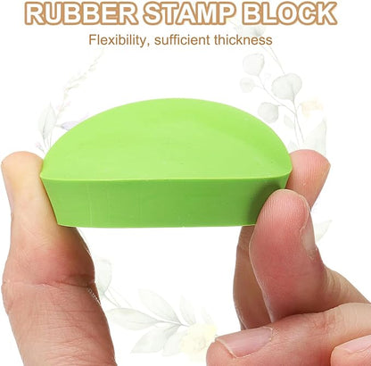 PATIKIL 4Pcs 2" Rubber Carving Blocks, Soft Linoleum Art Carving Block Round - Image 4