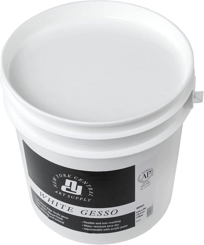 Acrylic Gesso - White Professional Grade Gesso - Image 3
