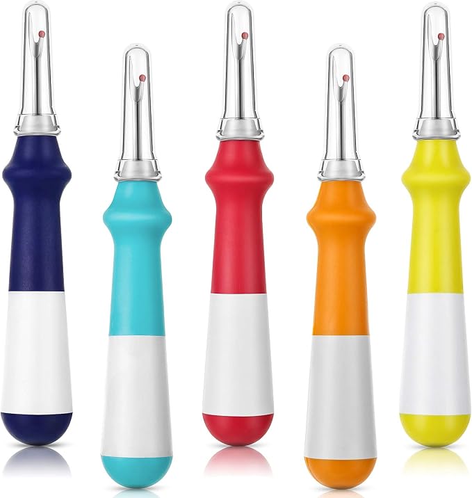 Mudder 5 Pieces Seam Ripper for Sewing Ergonomic Seam Ripper Colorful Large by Mudder