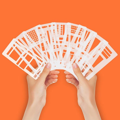 9 Pcs Handmade Flexible Record Template, 3 Style Planner Stencils Set Reusable by KIMPOK
