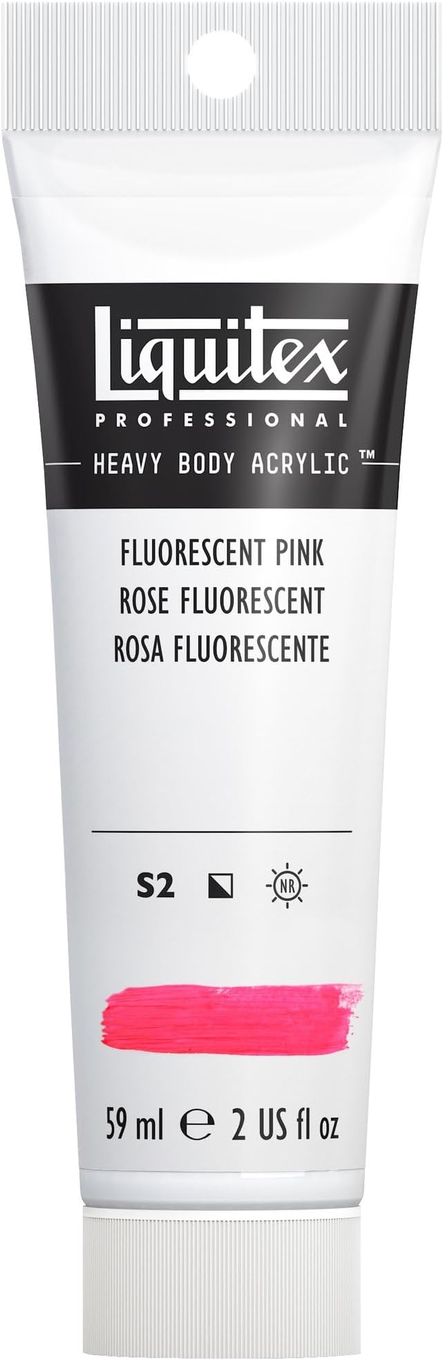 Liquitex Professional Heavy Body Acrylic Paint, 2-oz Tube, Fluorescent Pink by Liquitex