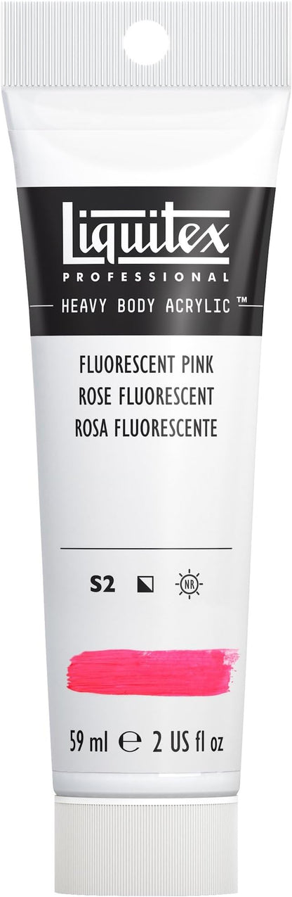 Liquitex Professional Heavy Body Acrylic Paint, 2-oz Tube, Fluorescent Pink by Liquitex