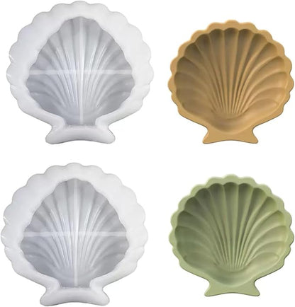 2PCS Ocean Theme Resin Molds, Seashell Silicone Epoxy Casting Mould by Unknown