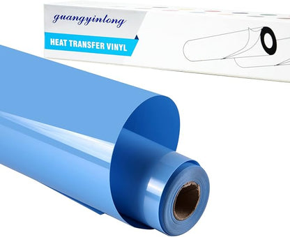 guangyintong Sky Blue Heat Transfer Vinyl HTV Rolls by guangyintong