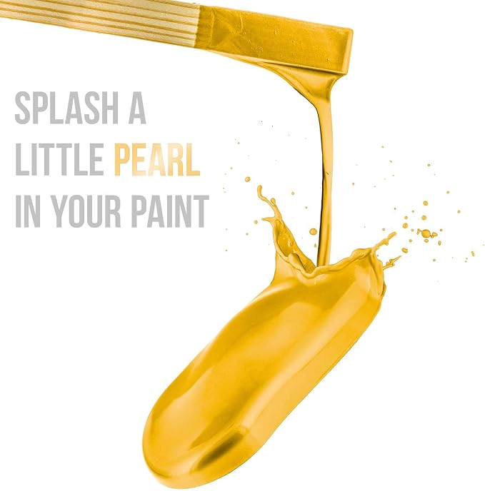 U.S. Art Supply Jewelescent Mica Pearl Pigment Powder, Lemon Zest 3.5 oz Pouch - Image 4