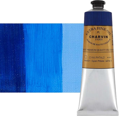 Charvin Extra Fine Oil Paint, Phthalo Cyan 150 ml by Unknown