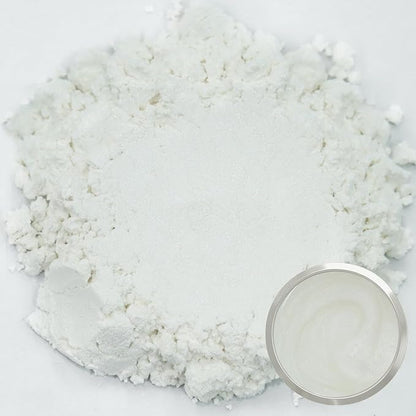 Matio Mica Powder, 1.8oz/ 50g Diamond White Pearlescent Effect Mica Powder - Image 2