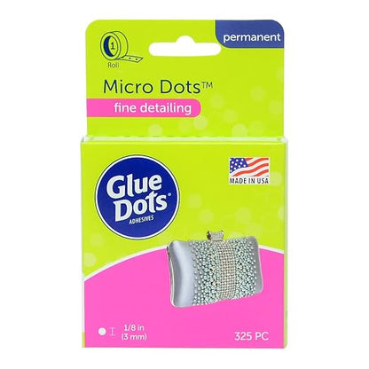 Glue Dots, Micro Dots, Double-Sided, 325 Dots, Diamond Painting Pen Glue by GlueDots