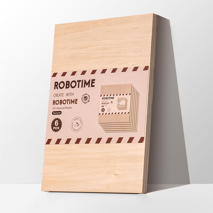 ROBOTIME 6-Pack Basswood Sheets 1/8" - Image 2