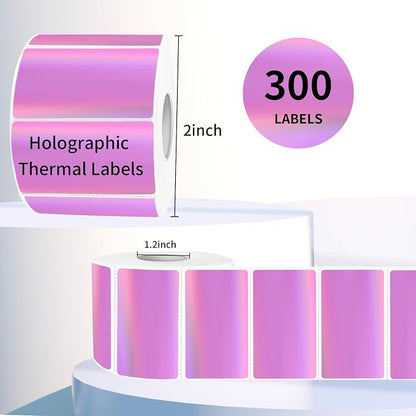 Direct Thermal Label 2x1 Inch- Barcode Labels- Holographic Thermal Sticker - Image 2