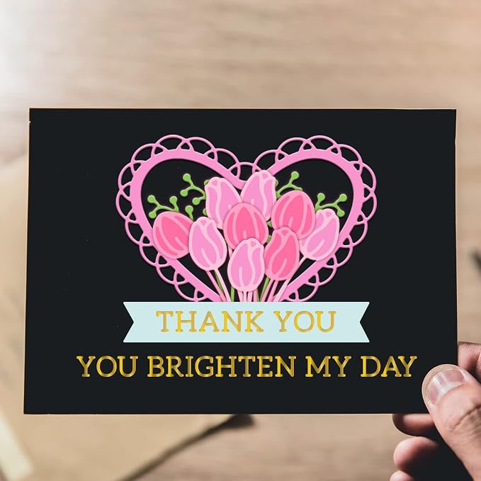 ORIGACH Elegant Everyday Sentiments Words Hot Foil Plate and Die Cuts Sets - Image 5