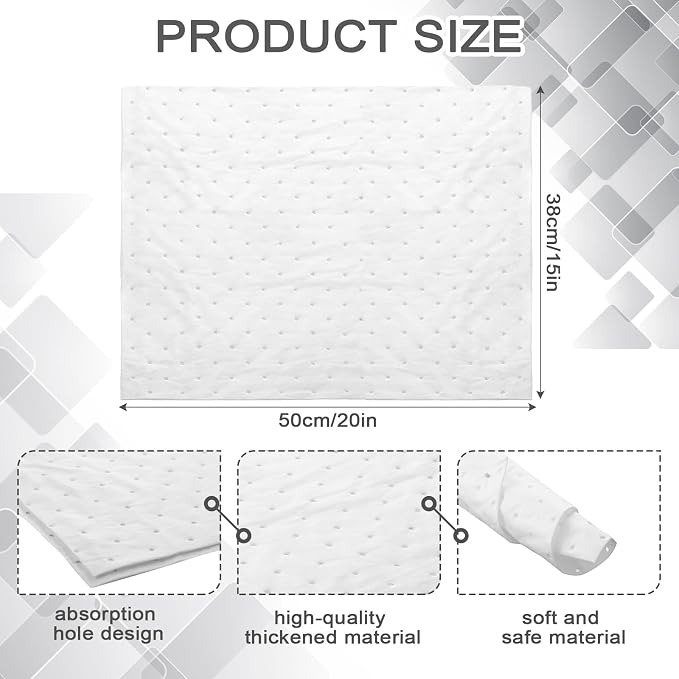 Hoolerry Oil Absorbent Pads Weight Dimpled Pad Garage Accessories Water - Image 2