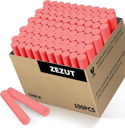 Red Chalk 100PCS, Low Dust Chalks Stick Bulk by ForYourEnjoyableJourney