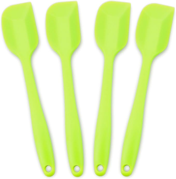 Silicone Spatula 4-piece Set, Heat-Resistant Non-stick Rubber Spatulas by ALLWIN-HOUSEWARE