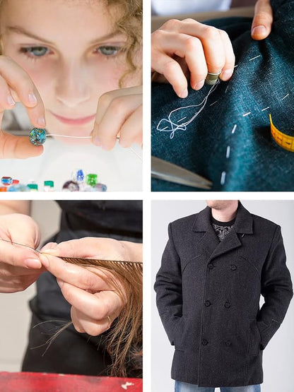 Mandala Crafts Bonded Nylon Thread Red Heavy Duty Sewing Threads - Image 4
