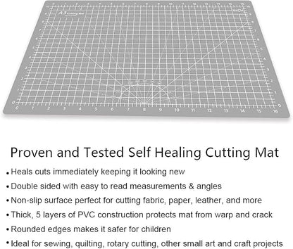Headley Tools 18"x12" Thickened Self Healing Cutting Mat, A3 Rotary Cutting - Image 8