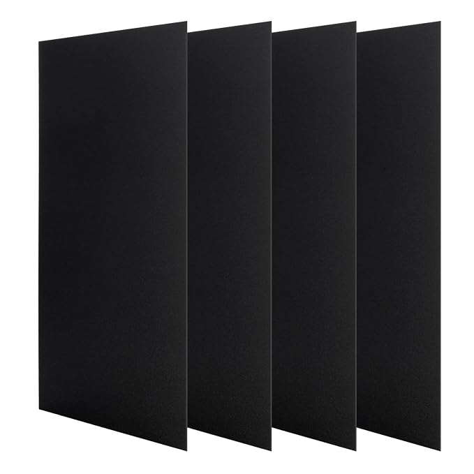 4PCS 6 x 12 x 1/25 Inch Anodized Aluminum Sheet, 1MM Thin Metal Plates by LOYORTY
