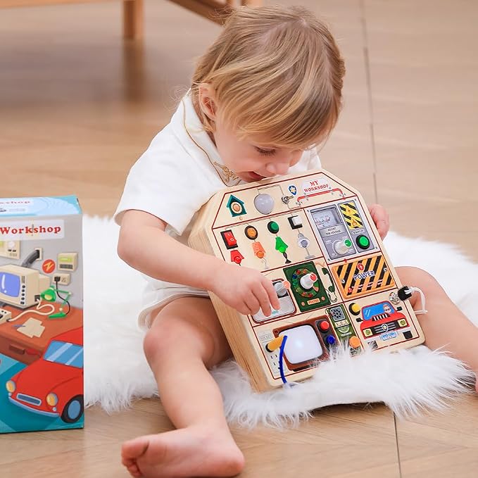 JAUNTY Montessori Wooden Busy Board - Image 2