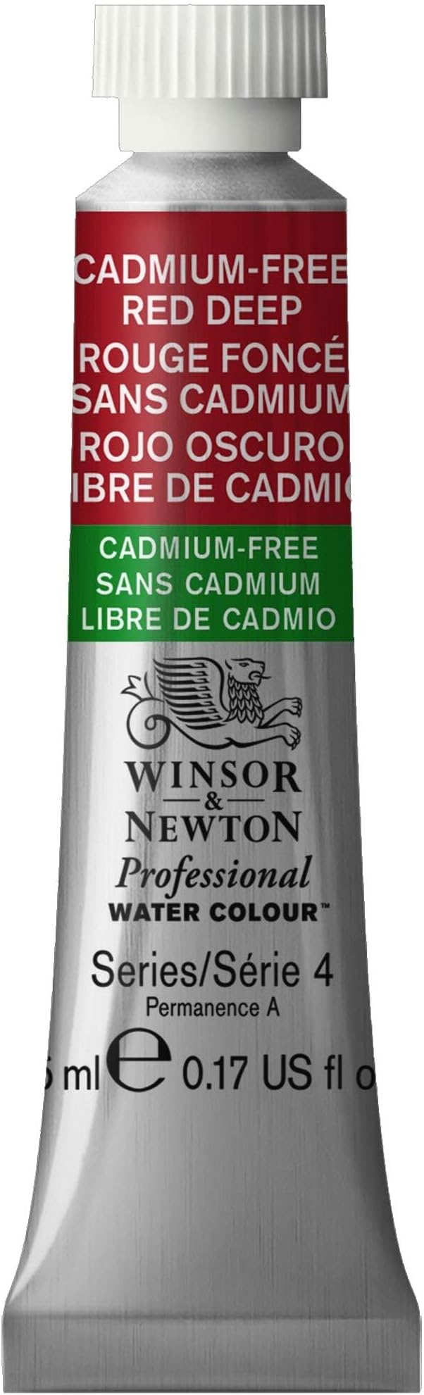 Winsor & Newton Professional Watercolor, 5ml Tube, Cadmium-Free Red Deep by WinsorNewton