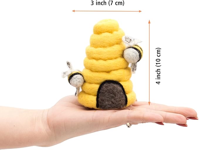 GLACIART ONE Sewing Pin Cushion Beehive | Large Size |Durable & Handmade Craft - Image 5