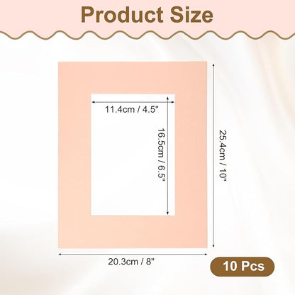 uxcell 10Pcs Picture Mats, 8 x 10 Mat Board Center - Image 2