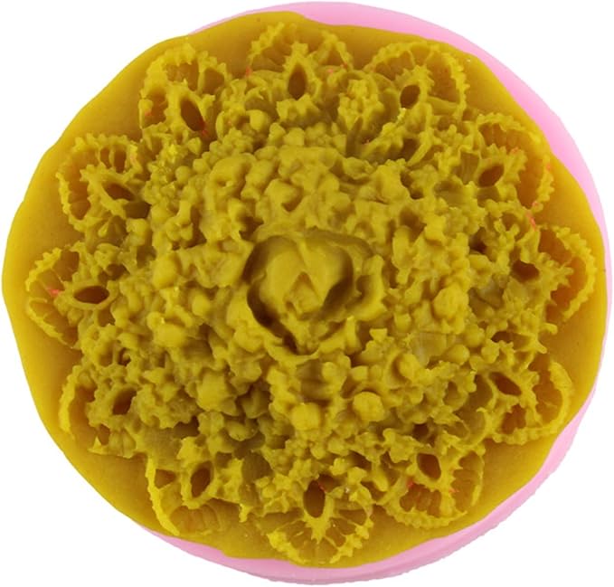 Lace Flower Silicone Mold for Candle, Cake Decorating, Ploymer Clay - Image 6