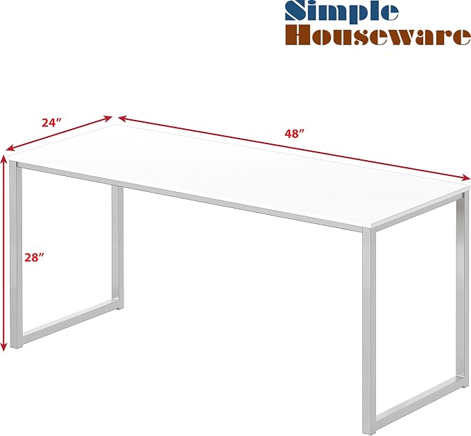 SHW Mission 48-Inch Home Office Computer Desk - Image 3