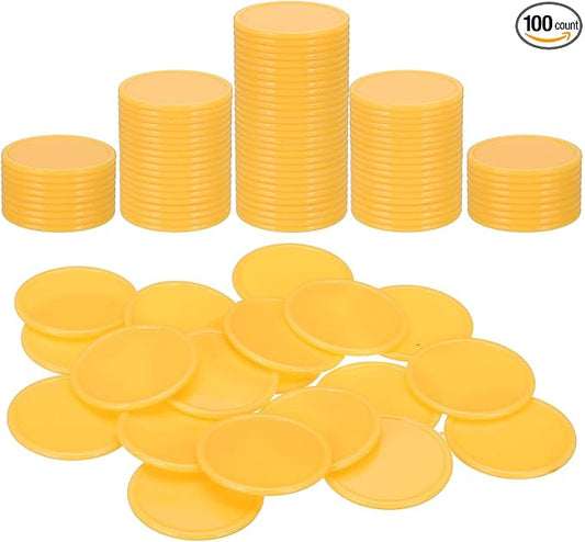 uxcell Plastic Poker Chips, Learning Counters Counting Counters Disks Markers by uxcell