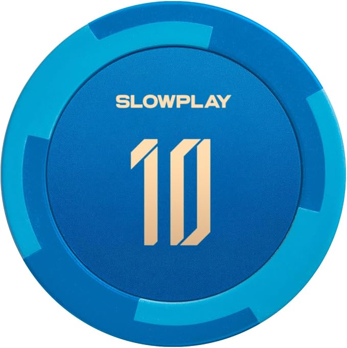 SLOWPLAY Godel Clay Poker Chips, 14 Grams Heavyweight Clay Composite, 40mm by SLOWPLAY
