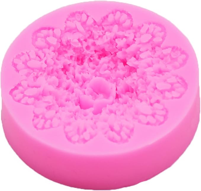 Lace Flower Silicone Mold for Candle, Cake Decorating, Ploymer Clay - Image 7