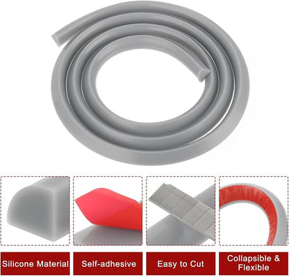 uxcell Flexible Molding Trim, 79 Inch Flexible Quarter Round Molding Silicone - Image 3