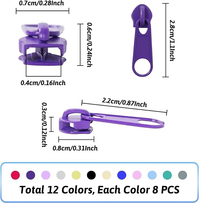 DOITEM 96Pcs Zipper Repair Kit - Image 3