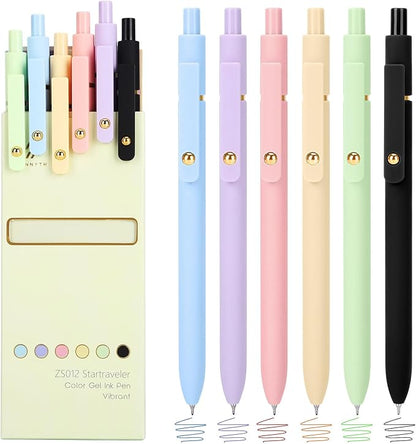Ddaowanx Colored Gel Pens, 0.5mm Fine Point Retractable, Colorful Pens by Ddaowanx