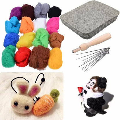 Wool Needle Felting Pad, Needled Felting Mat Woolen Block Thick and Firm Needle - Image 5