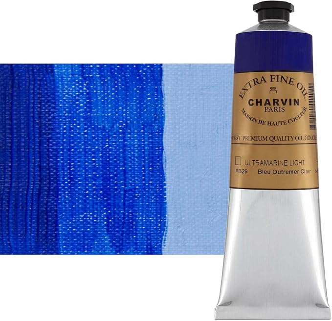 Charvin Extra Fine Oil Paint, Ultramarine Blue Light 150 ml by Unknown