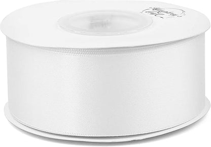 Humphrey's Craft 1-1/2 Inch White Double Faced Satin Ribbon - Image 3