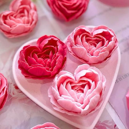 2Pack Heart Candle Mold, Heart Rose Silicone Molds - Image 6